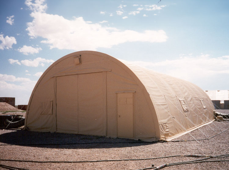 California Medium Shelter System at Holloman AFB, New Mexico during AFOTEC Testing.